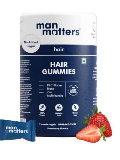 Man Matters Biotin Hair Gummies – 60N | No Added Sugar