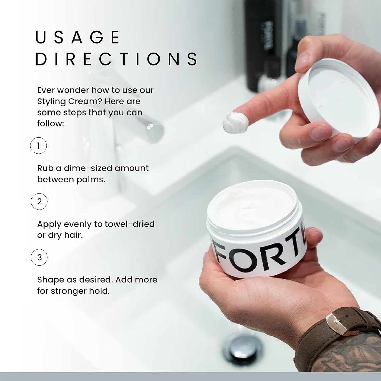 Forte Series Styling Cream - 3oz - Image 4