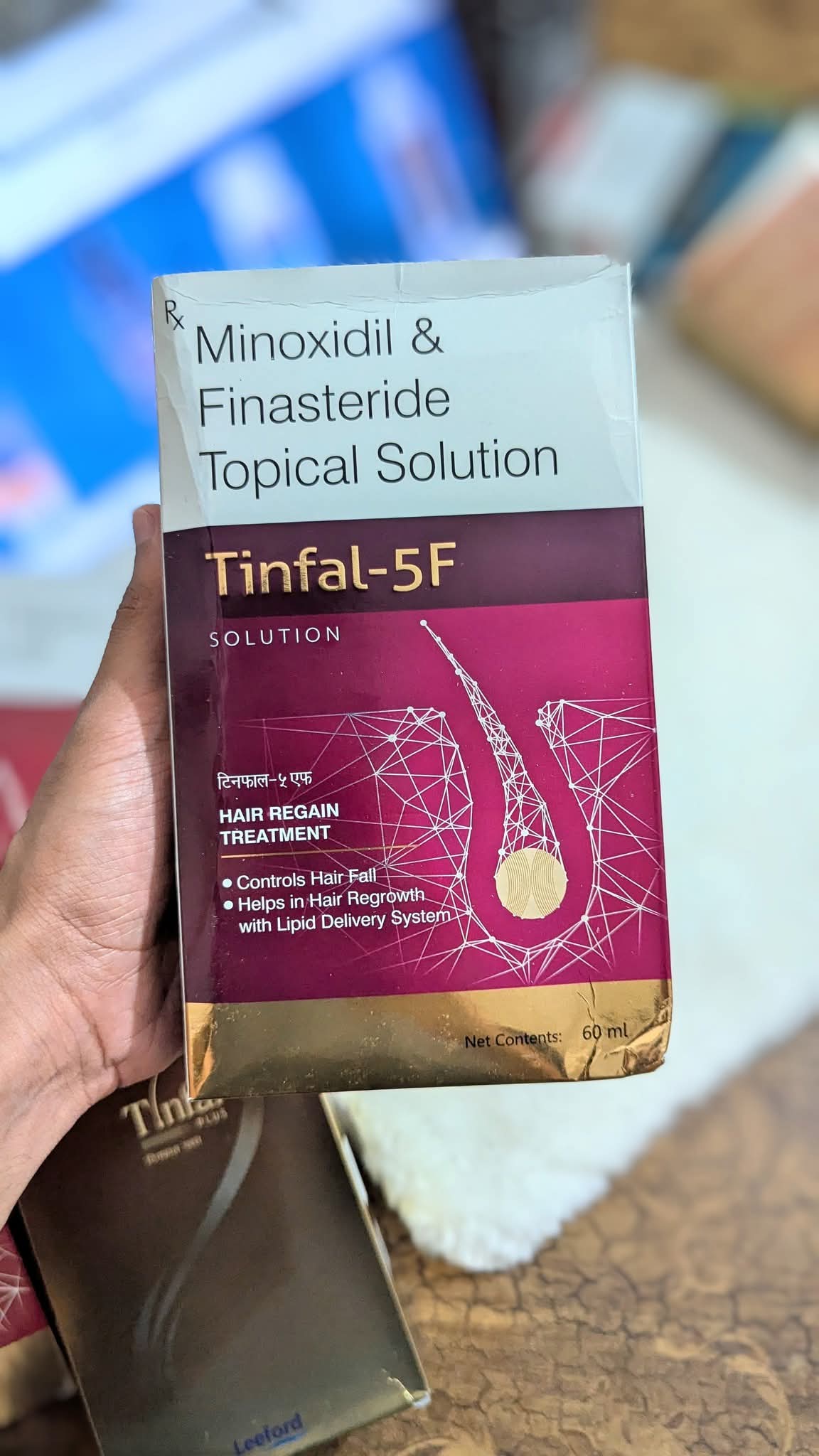 Tinfal F Minoxidil 5/0.1percent Solution with Finasteride Topical Solution - 60 ml - Image 6