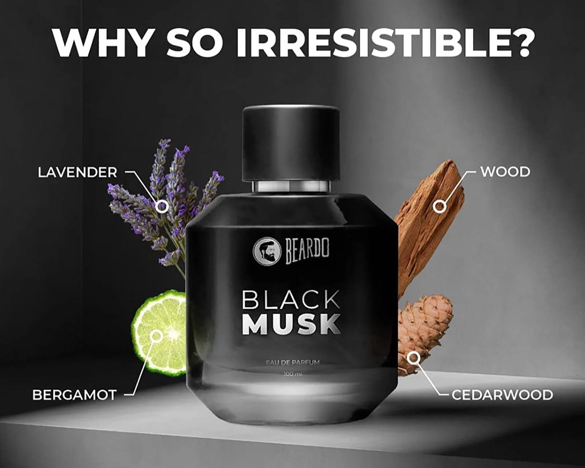 Beardo Black Musk Perfume for Men – 50ml | EDP - Image 5