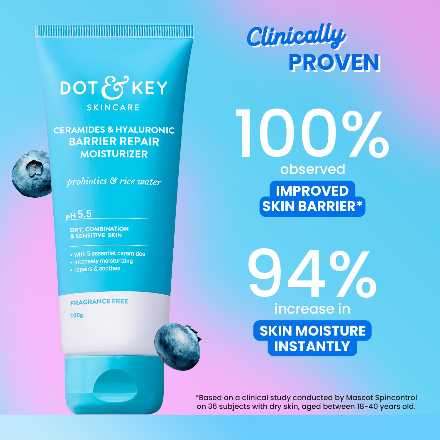 Dot & Key Barrier Repair Moisturizer with Ceramides β 100gm - Image 3