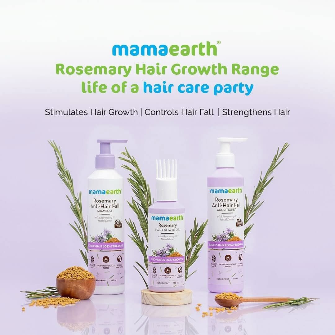 Mamaearth Rosemary Anti-Hair Fall Shampoo – 250ml - Image 5