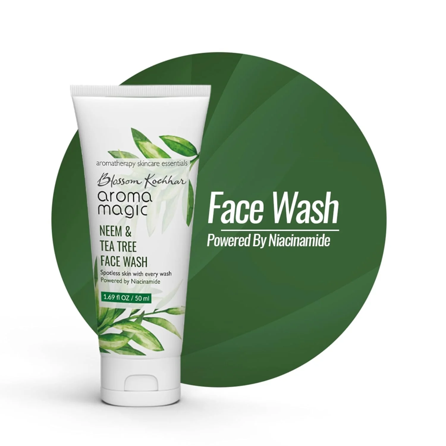 Aroma Magic Neem & Tea Tree Facewash – 100ml - Image 2