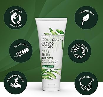 Aroma Magic Neem & Tea Tree Facewash – 100ml - Image 4