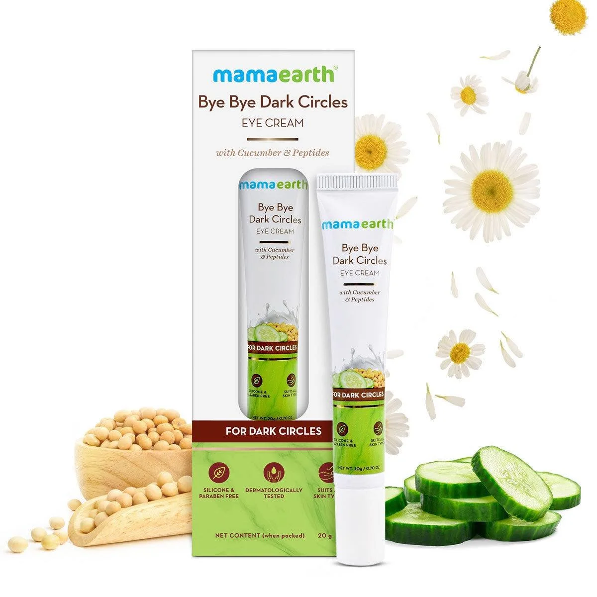 Mamaearth Bye Bye Dark Circles Eye Cream – 20gm - Image 2