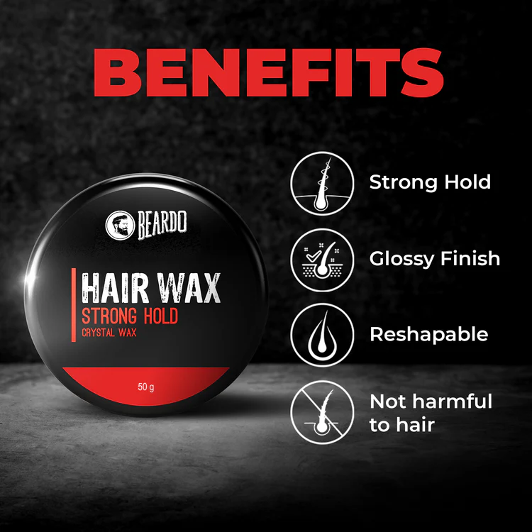 Beardo Hair Wax Strong Hold Crystal Gel - 100g - Image 2