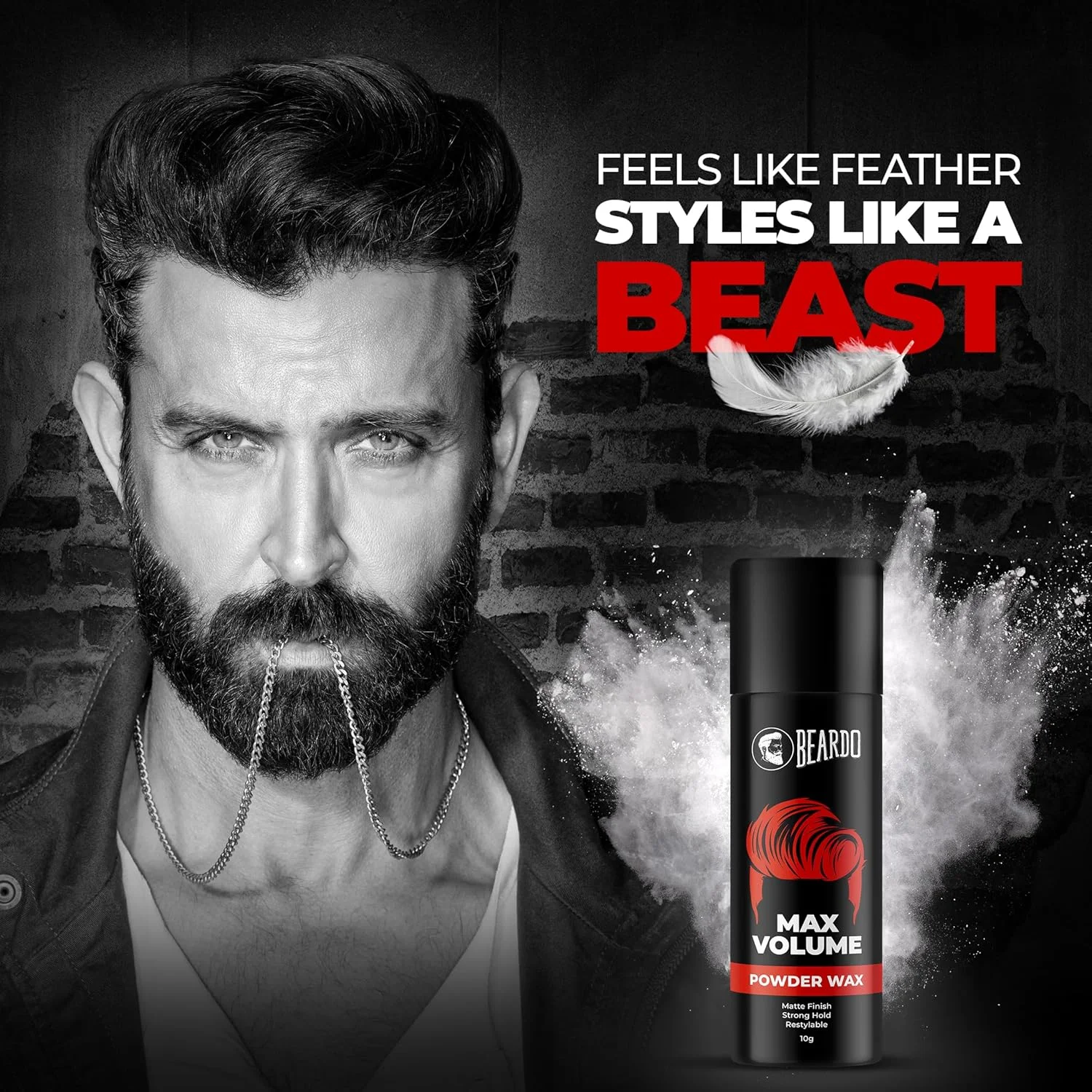 Beardo Max Volume Powder Wax - 10gm - Image 2