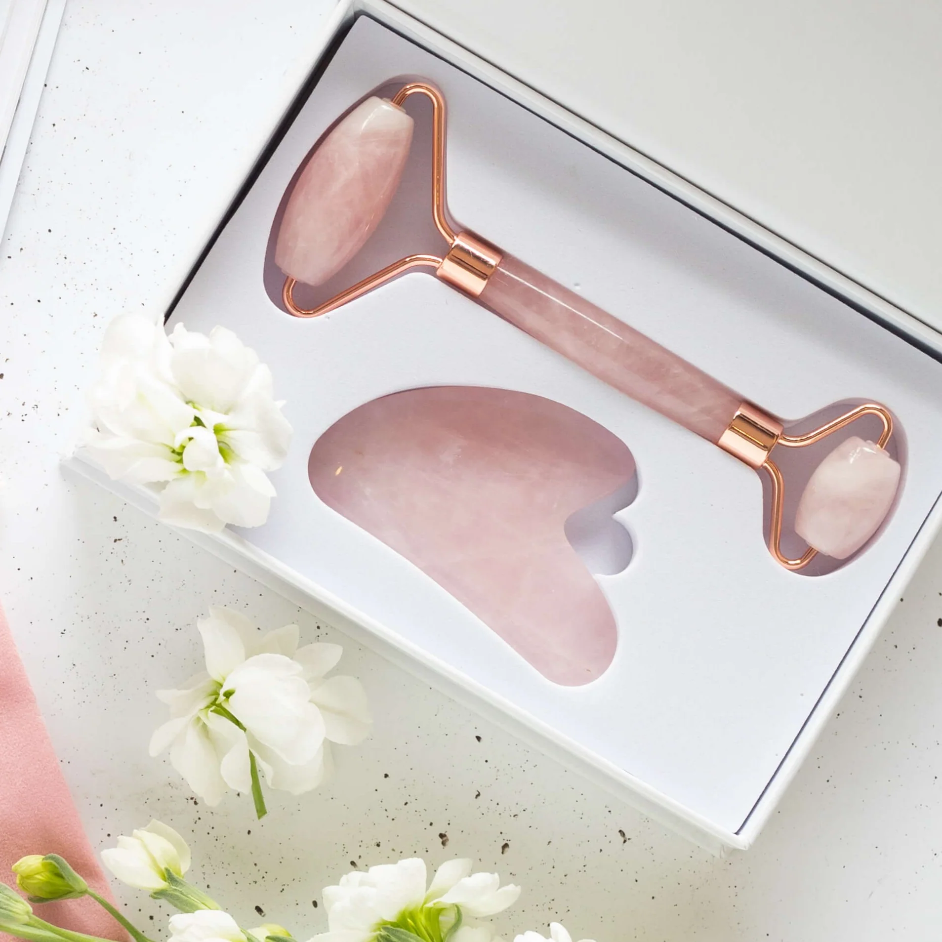Premium Jade Roller & Gua Sha Set - Image 3