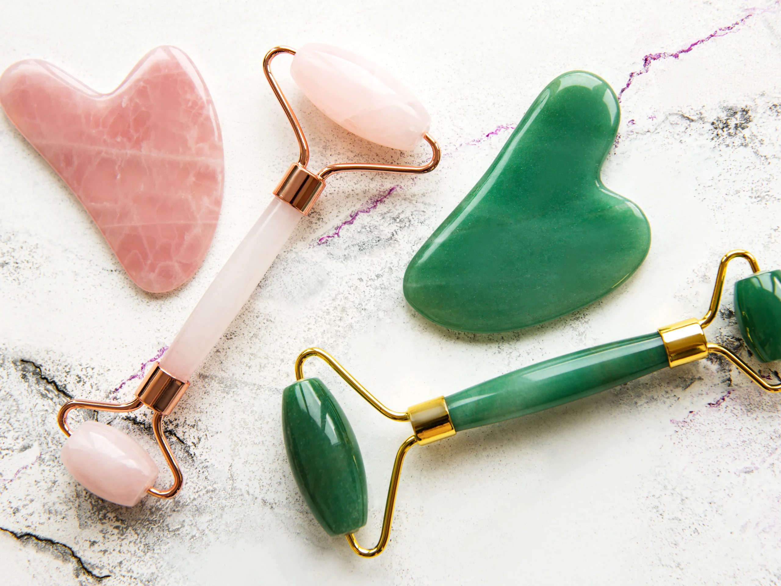 Premium Jade Roller & Gua Sha Set - Image 5