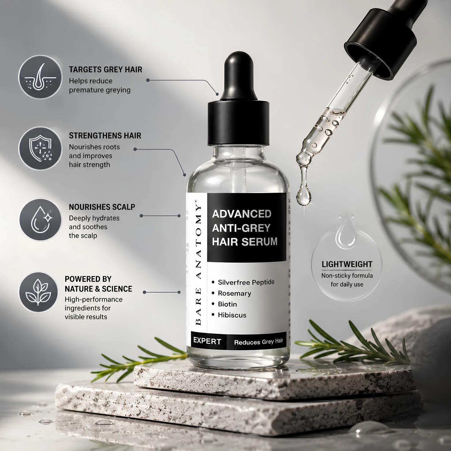 Bare Anatomy Advanced Anti-Grey Serum - 50ml - Image 3