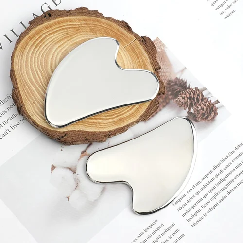 Premium Stainless Steel Gua Sha | Face & Body Massage Tool - Image 3
