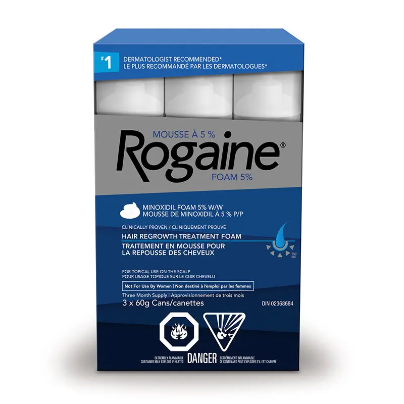 Men’s Rogaine 5% Minoxidil Foam – 3Month Supply