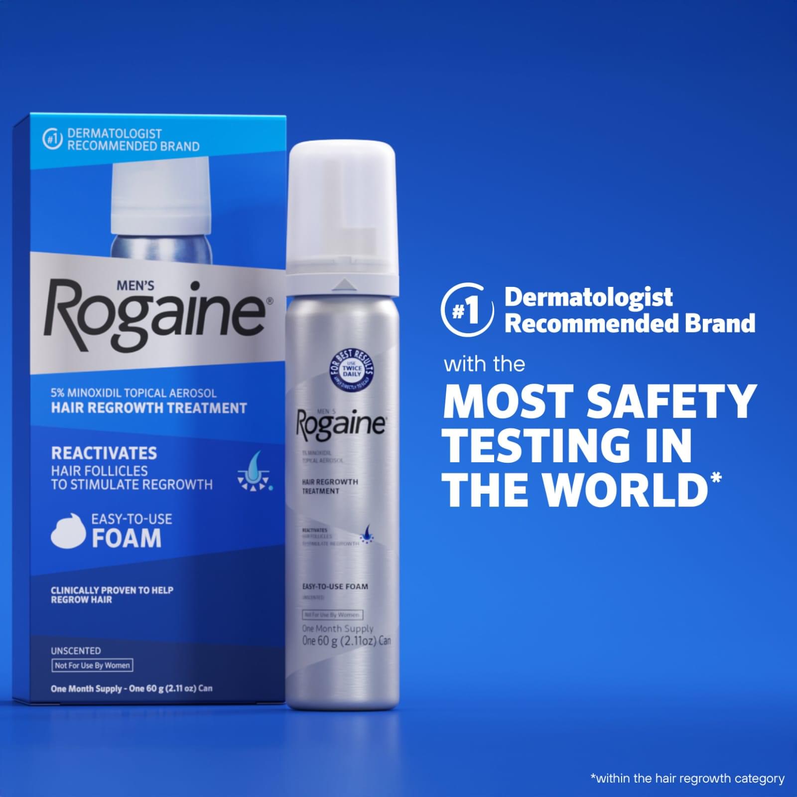 Men’s Rogaine 5% Minoxidil Foam – 3Month Supply - Image 4