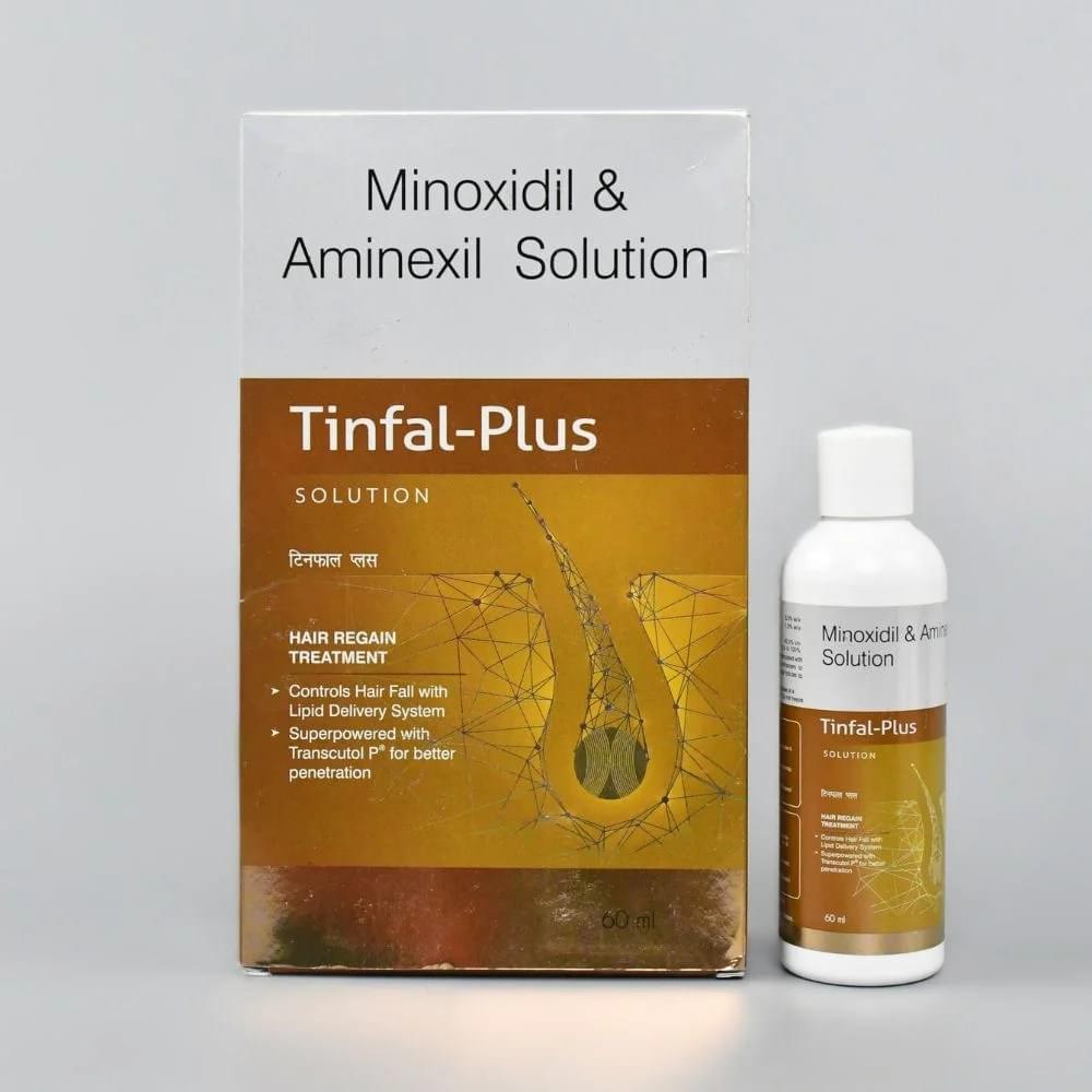Tinfal Plus Minoxidil & Aminexil Topical Solution – 60ml - Image 3