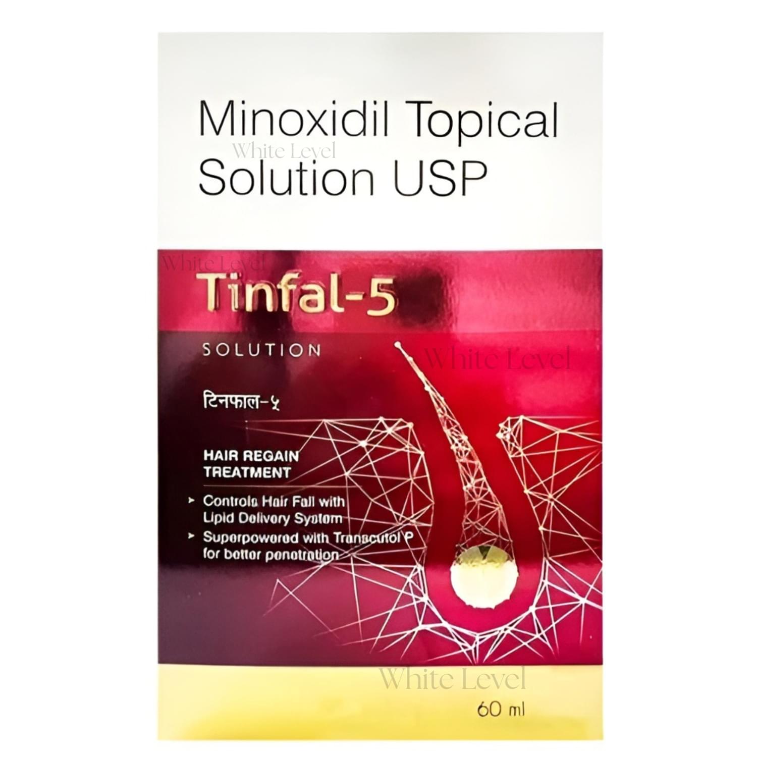 Tinfal 5 Minoxidil Topical Solution USP - 60ml