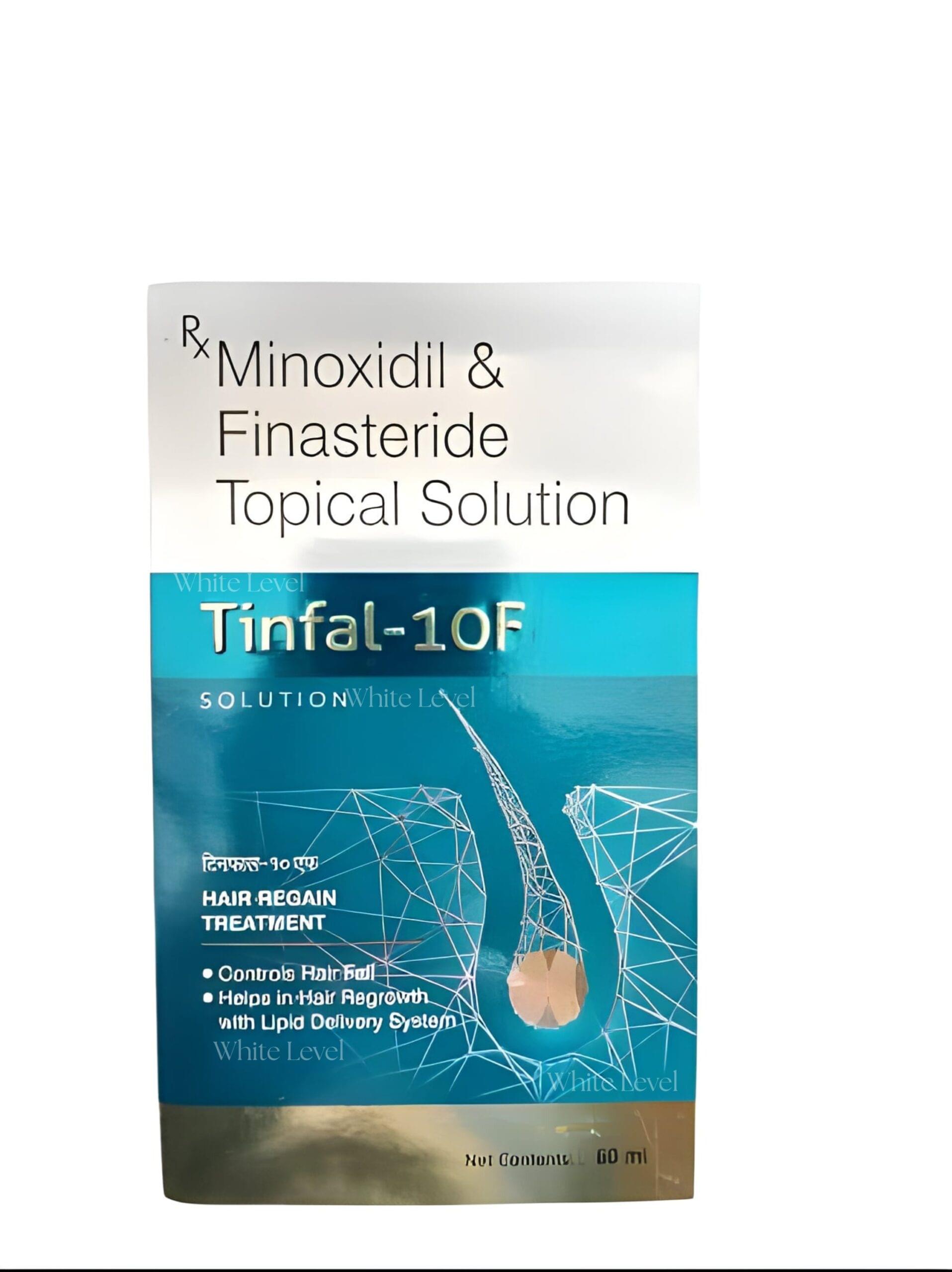 Tinfal 10F Minoxidil 10% & Finasteride 0.1% Topical Hair Growth Solution – 60ml