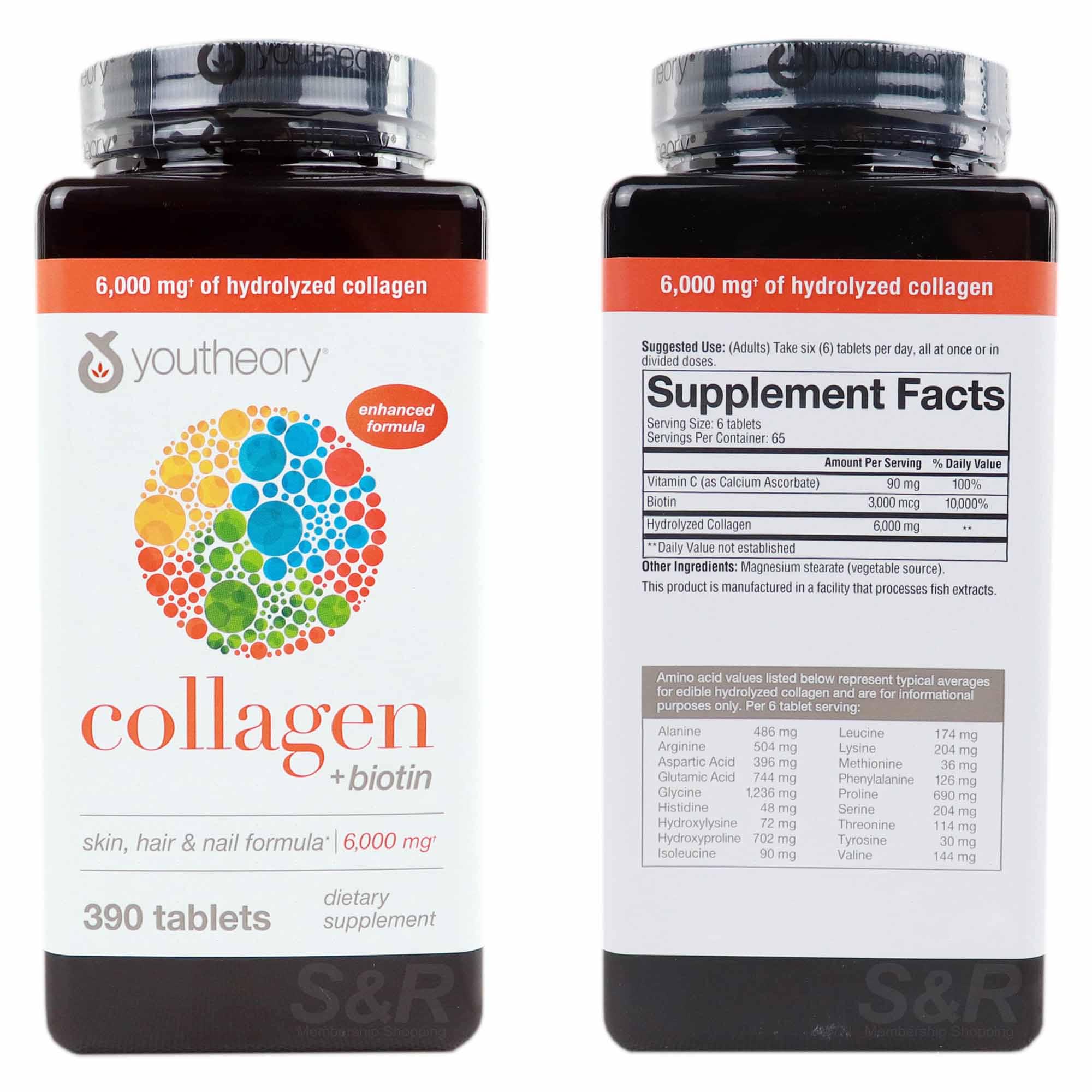 Youtheory Collagen Plus Biotin – 390 Tablets | Advanced Formula - Image 2