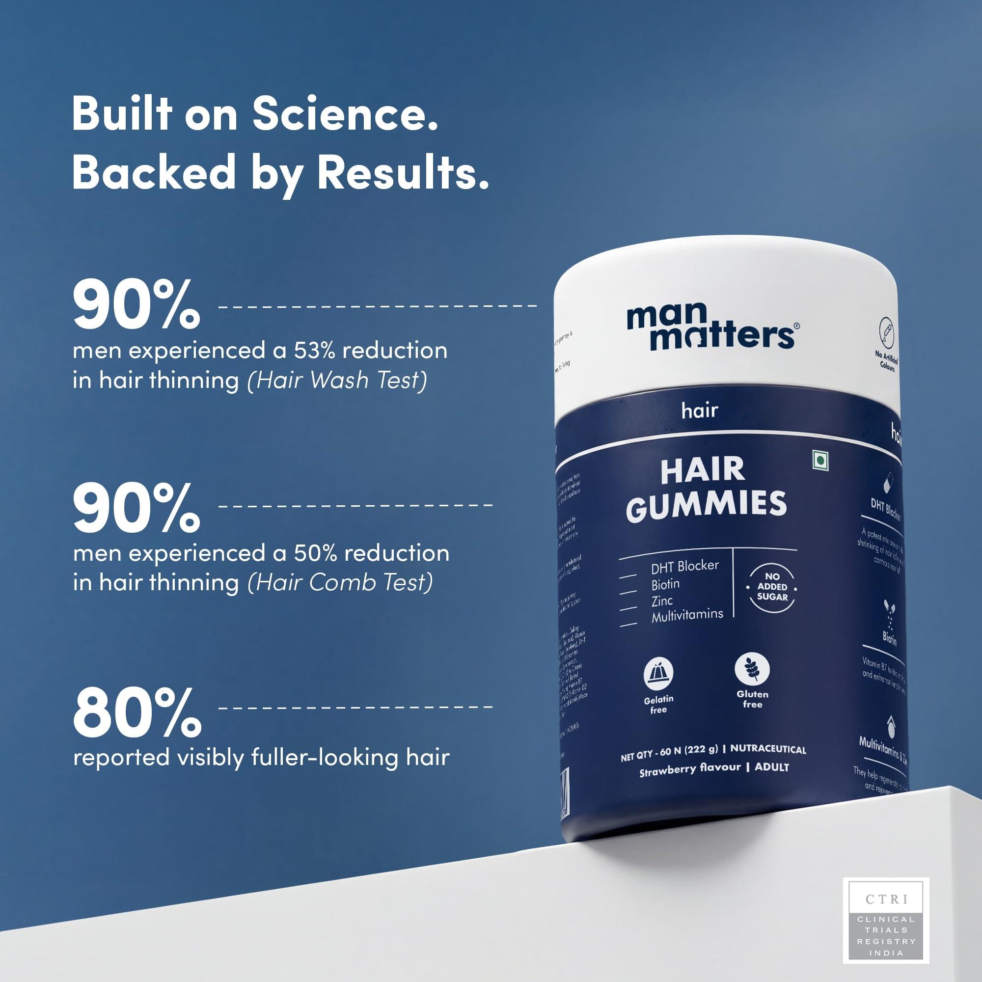 Man Matters Biotin Hair Gummies – 60N | No Sugar - Image 2