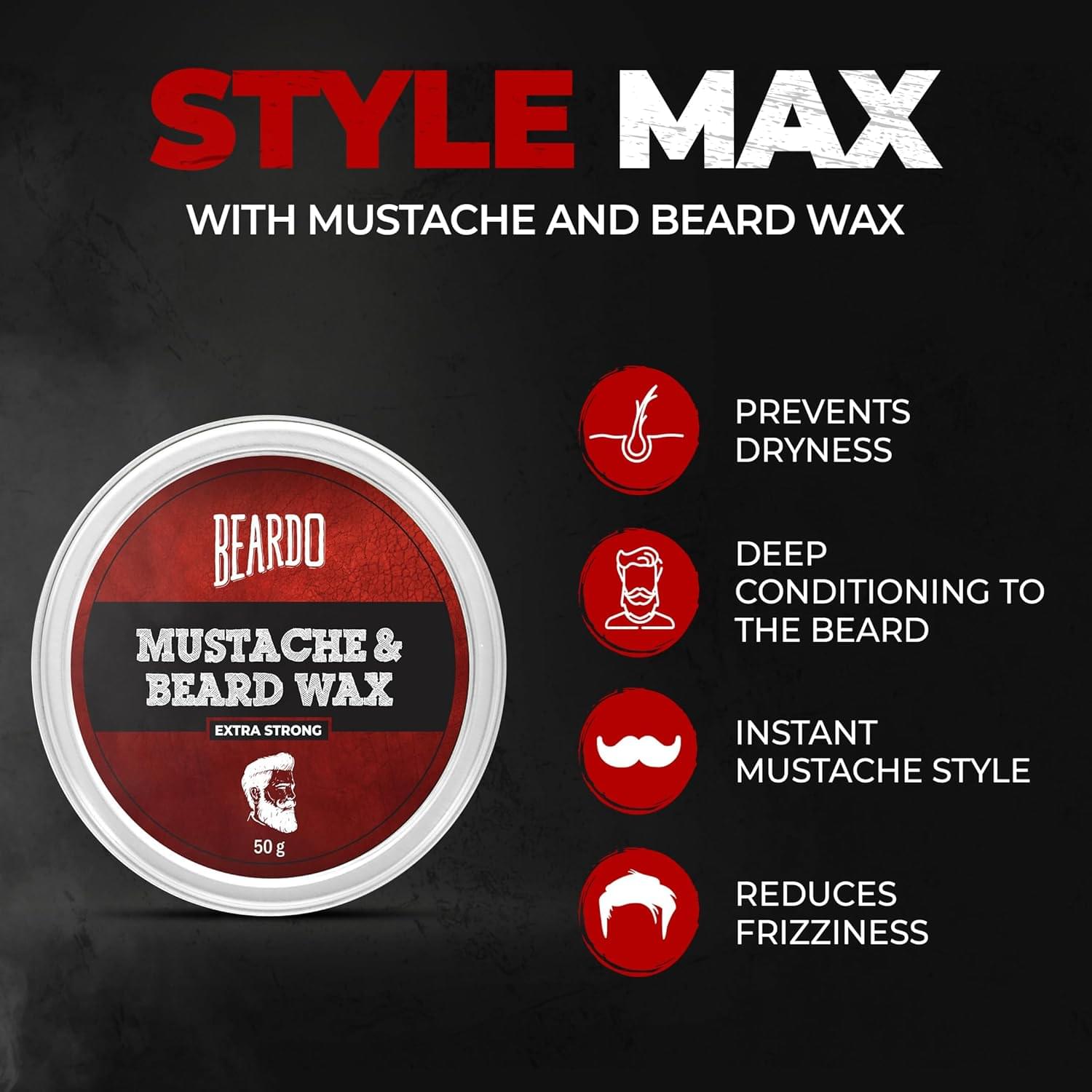Beardo Beard & Mustache Ex Strong Wax - 50g - Image 2