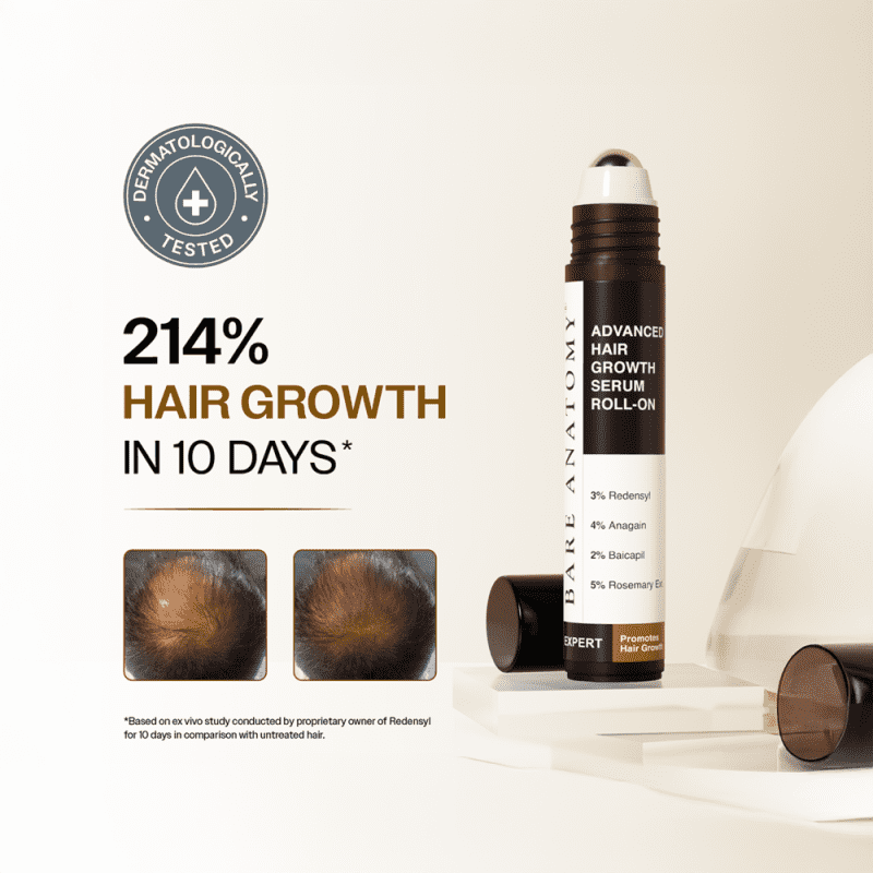 Bare Anatomy Advanced Hair Growth Serum Roll-On – 25ml - Image 2