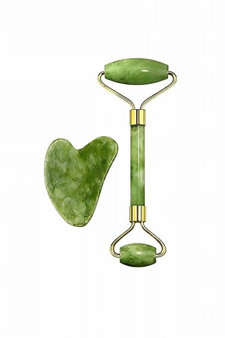 Premium Jade Roller & Gua Sha Set