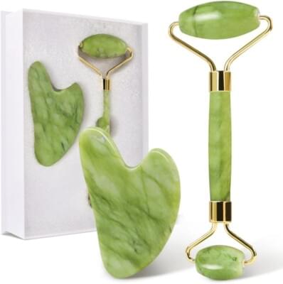 Premium Jade Roller & Gua Sha Set - Image 2