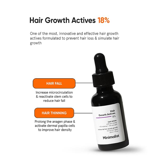 Minimalist Hair Growth Actives 18% Hair Serum-30 ml - Image 3
